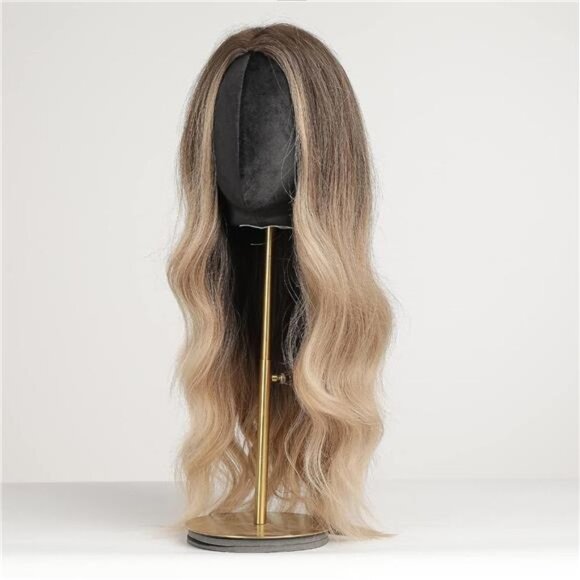 Wigs for Women Layered Synthetic Hair Wig with Highlight - Brown to Blonde main image 4